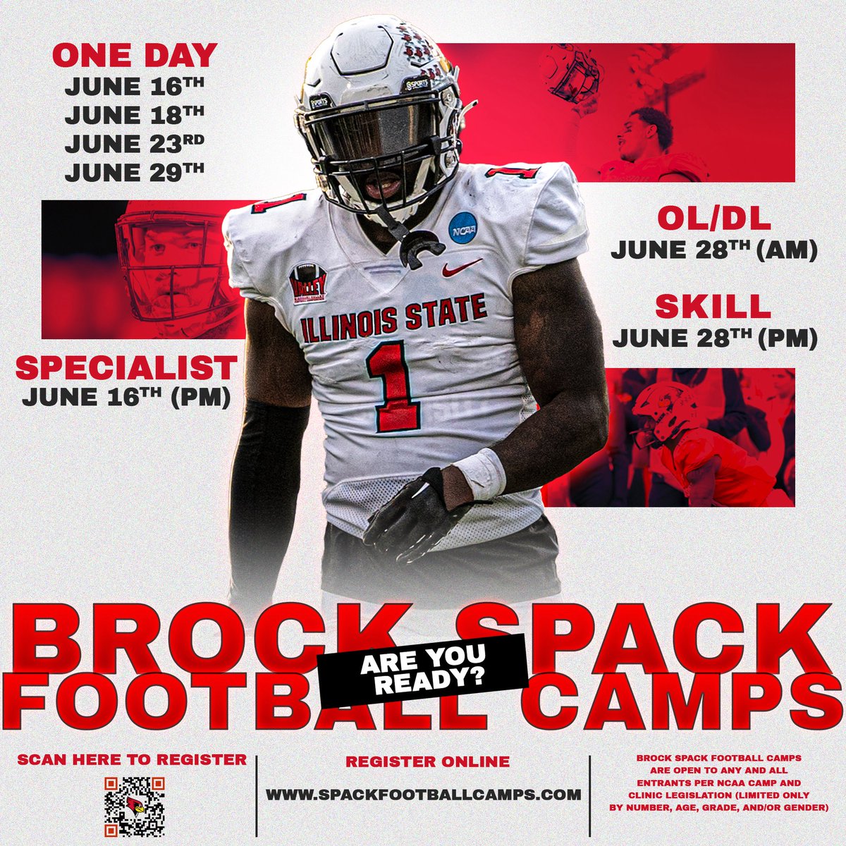 Thanks you <a href="/Coach_NMurray/">Nicholas Murray</a> for the <a href="/RedbirdFB/">Illinois State Football</a> camp invite.