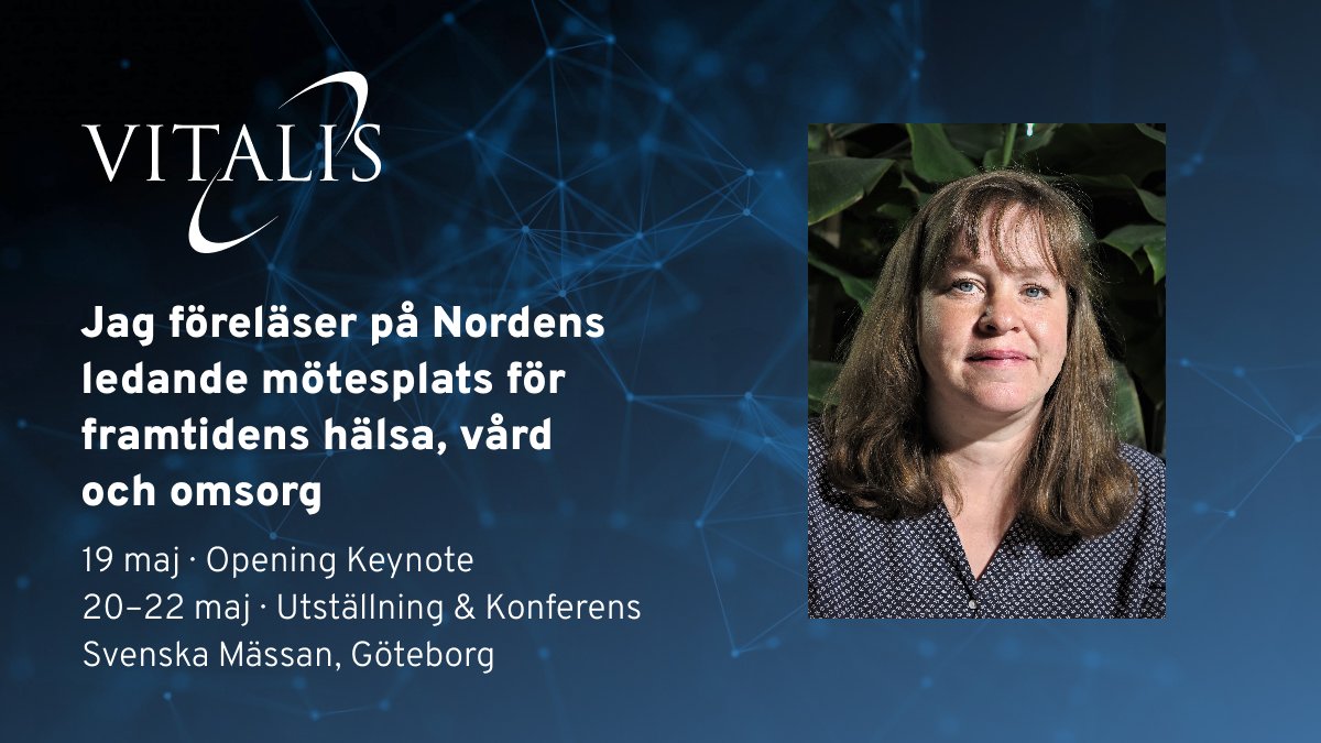 Ska du till Vitalis? Lyssna på hur du kan samverka för att vi ska skapa och utveckla vårdprodukter som löser patienternas behov! 22 maj kl.11.35 
Välkommen!

#eHälsa #välfärdsteknologi #Vitalis2025