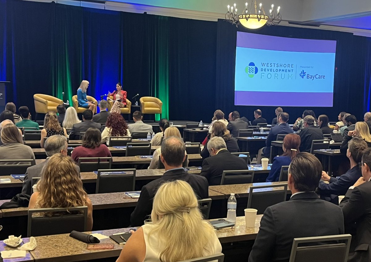 Thank you #WestshoreAlliance for hosting a fabulous forum about the growth of this vibrant community. BayCare Chief of Staff Keri Eisenbeis and COO Kimberly Guy joined community leaders to share plans for expansion in this popular Tampa business district.  #WestshoreWins