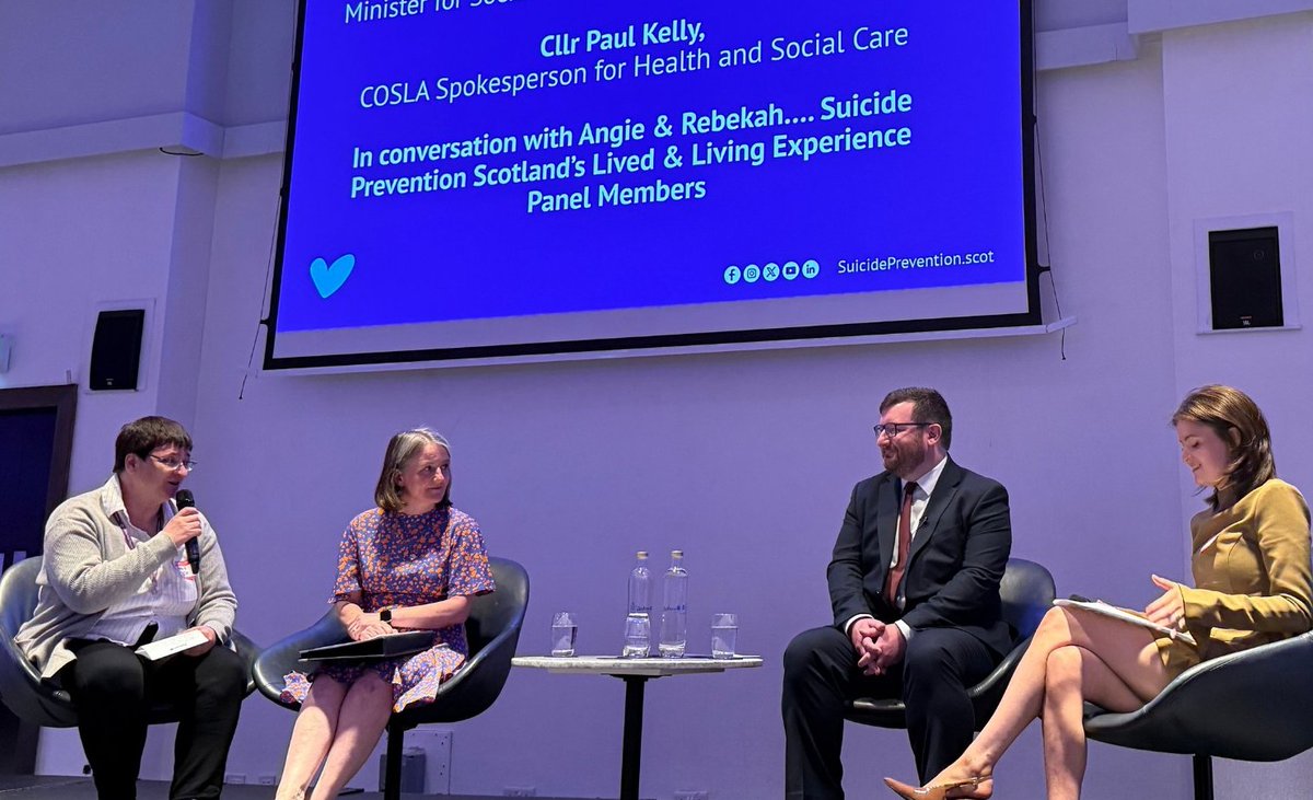 COSLA (@cosla) on Twitter photo The 2nd annual Creating Hope Together Conference took place in Glasgow today, focused on tackling inequalities which contribute to higher risk of suicide
Read about the event, and COSLA's Health & Social Care Spokesperson, Cllr Paul Kelly’s, involvement ➡️cosla.gov.uk/news/2025/suic… The 2nd annual Creating Hope Together Conference took place in Glasgow today, focused on tackling inequalities which contribute to higher risk of suicide
Read about the event, and COSLA's Health & Social Care Spokesperson, Cllr Paul Kelly’s, involvement ➡️cosla.gov.uk/news/2025/suic…
