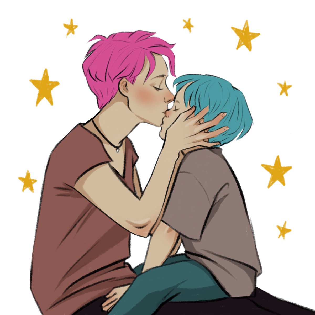 olgasnoww's tweet image. Mama Tonks and baby Teddy🩷🩵 #harrypotterfanart #tonks #teddylupin
