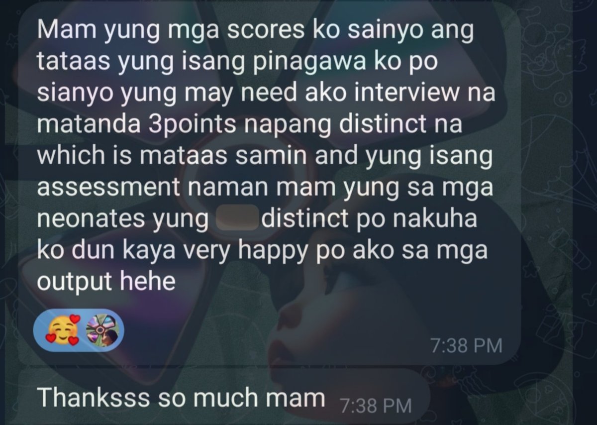 🌿📚 ⇢ #SNGabuAcads

✨ Feeeback from a Fil client based in Aus that I've been working with for a while 🇦🇺🇵🇭

Thank you for your trust in SN Gabu Acads. 🤝 Open for all academic commissions, with flexible deadlines. DM for inquiries. 📩

#nursingstudent #nursing 🧿🧿