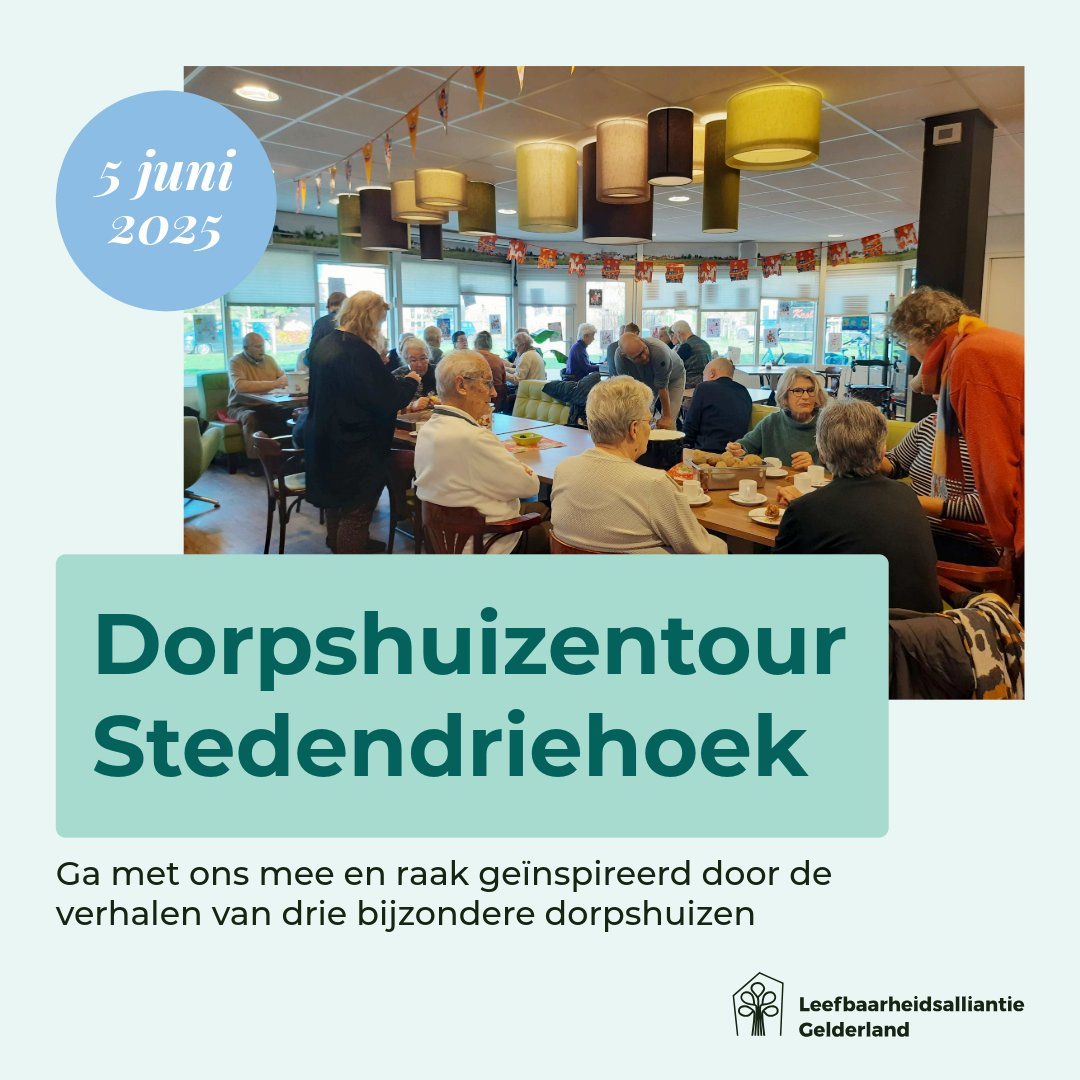 🚌 Ga je mee op Dorpshuizentour op 5 juni? We bezoeken 3 inspirerende dorpshuizen in de Stedendriehoek. Voor iedereen die betrokken is bij een dorpshuis of ontmoetingsplek! Meld je gratis aan 👉 loom.ly/ouMP3wg