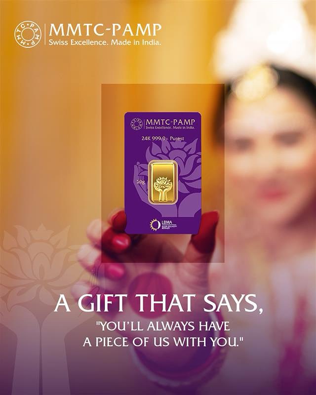 MMTCPAMP's tweet image. Every bride deserves a blessing that lasts. A gift from MMTC-PAMP is crafted to shine through generations.

#MMTCPAMP #PurestGold #PurestSilver #SetTheGoldStandardOfGifting #LBMA #Wedding