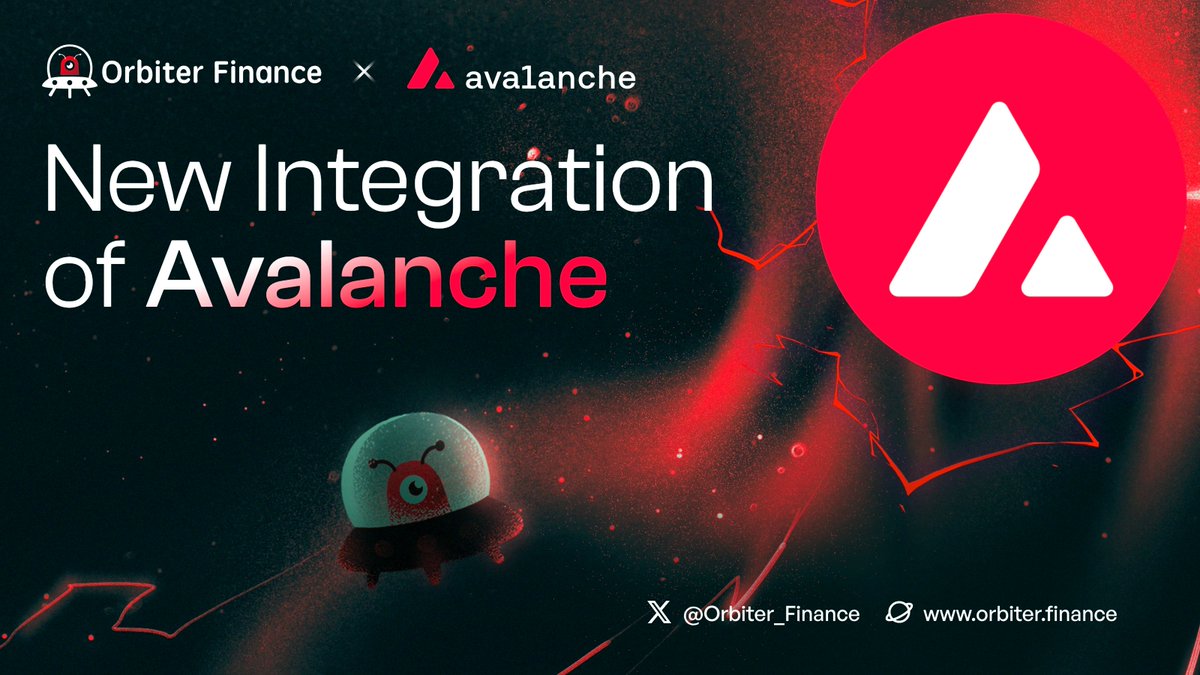 New Integration with Avalanche 🔺 @avax is a high-performance blockchain  built for scale, is now supported on Orbiter. Bridge/Swap $AVAX, $ETH,  $USDC, $USDT to Avalanche from 50+ networks: https://t.co/K0Bt2cWW3V