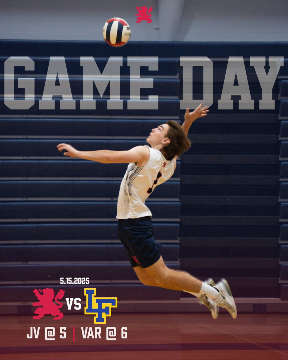 GAMEDAY! Lions are on the road for a non-conference match at Lake Forest High School. Looking to finish the week strong💪🦁   

JV 5pm / Varsity 6pm

#GoLions