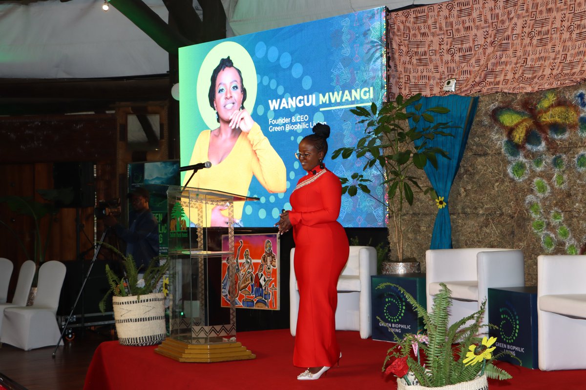 PS. Arumonyang today inaugurated Africa's first Biophilic Conference in Nairobi, hosted by Ms. Wangui Mwangi's Green Biophilic Living. The event focused on sustainable development, emphasizing the integration of nature into design to foster a sustainable future for Africa.