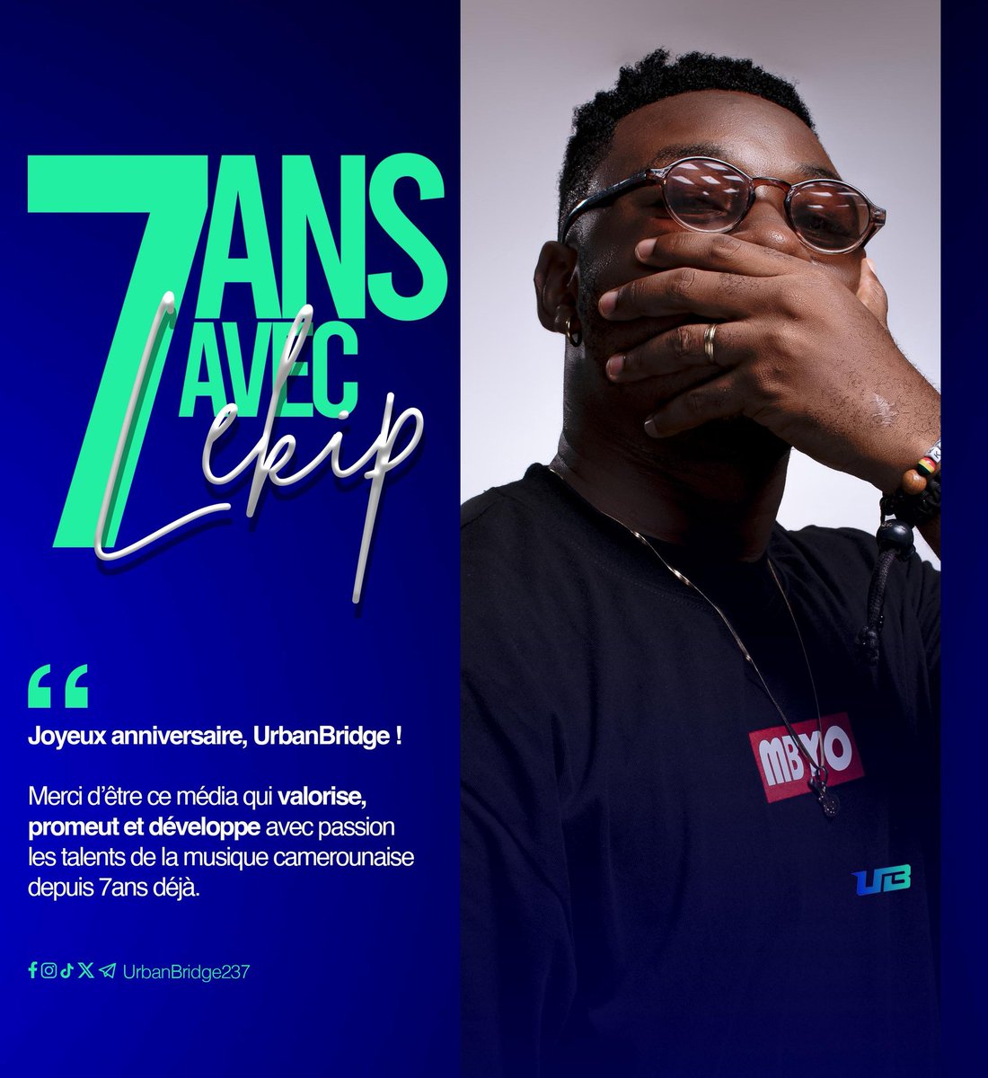 Depuis 7 ans, <a href="/UrbanBridge237/">UrbanBridge237</a> soutient à fond le rap camerounais. Mon EP Labyrinthe en est la preuve. Dans un game où la visibilité est rare, leur taf est vital : ils donnent de la force à TOUS les talents, sans calcul.
Respect total. 🔥✊
#HipHop237 #UrbanBridge #SQUAYE