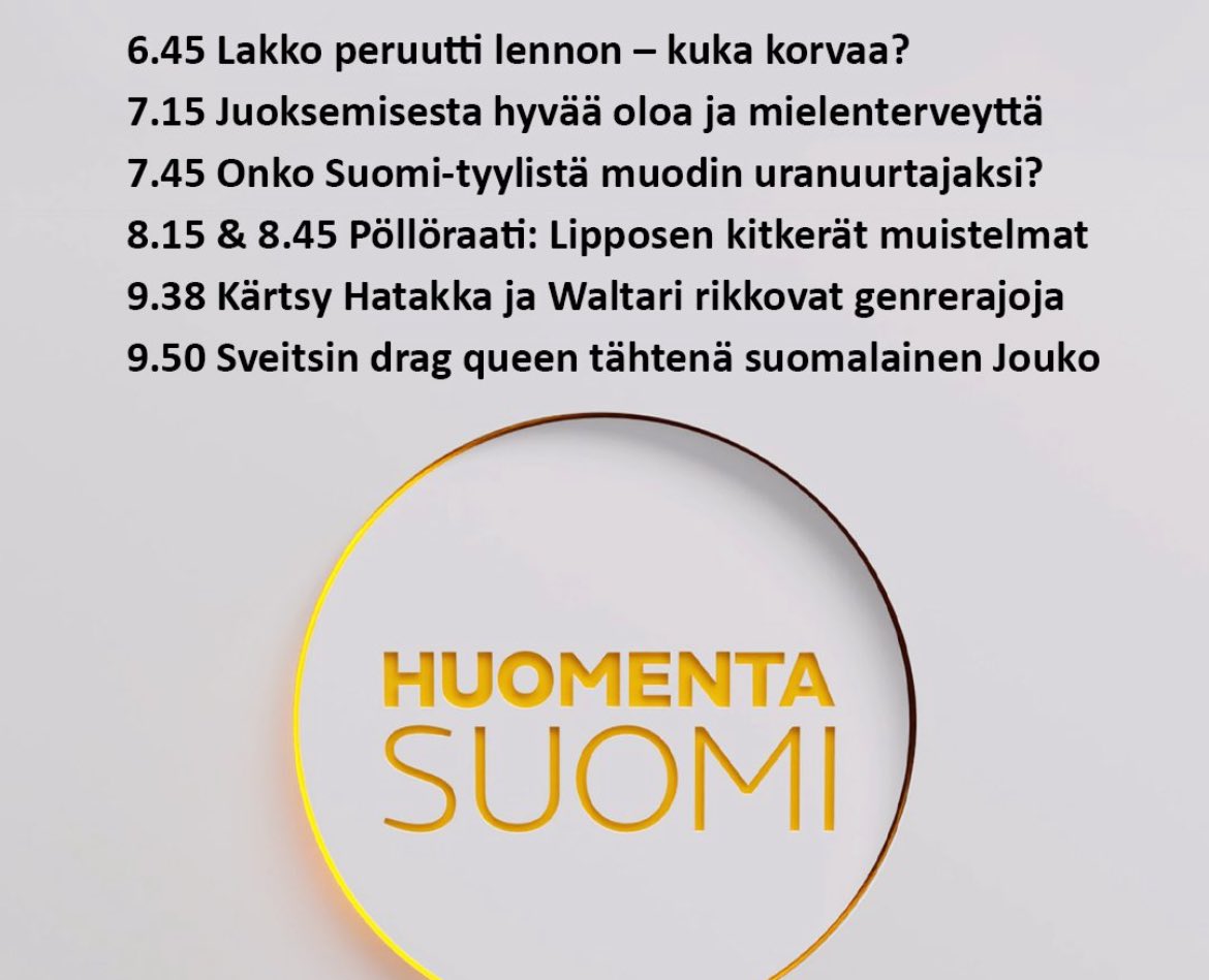 Jouni Sipilä (@jonesipila) on Twitter photo Aito ja alkuperäinen Pöllöraati <a href="/EevaLehtimaki/">Eeva Lehtimäki</a> <a href="/JussiKarki/">Jussi Kärki</a> <a href="/IlkkaAhtiainen/">Ilkka Ahtiainen</a> kertoo perjantaina Lipposen muistelmista kaiken mitä tietää tarvitsee <a href="/huomentasuomi/">Huomenta Suomi</a> Aito ja alkuperäinen Pöllöraati <a href="/EevaLehtimaki/">Eeva Lehtimäki</a> <a href="/JussiKarki/">Jussi Kärki</a> <a href="/IlkkaAhtiainen/">Ilkka Ahtiainen</a> kertoo perjantaina Lipposen muistelmista kaiken mitä tietää tarvitsee <a href="/huomentasuomi/">Huomenta Suomi</a>