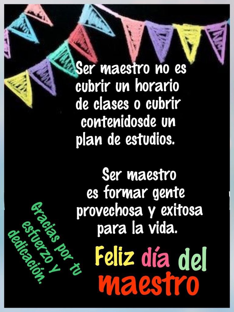 Hoy 15 de mayo es el #DiaDelMaestro mi reconocimiento a quien siembran en el presente valores, sabiduría, ciencia, amor y curiosidad para tener frutos de éxito en el proceso de aprendizaje y en el futuro. Mi admiración para todos… <a href="/cgf59/">carlos garza falla</a> <a href="/CLoeschman/">Carlos Loeschman</a> <a href="/AldrinBC/">Aldrin Briceño</a> <a href="/pviveros/">Vicente Viveros</a>