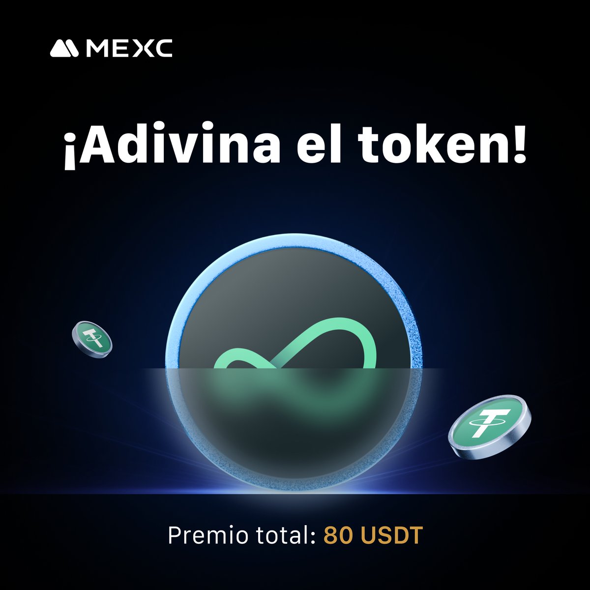 💡 ¡Hora de Adivinar! 🤔

🔍 ¡Acierta el token en la imagen y gana tu parte del premio!
🎁 8 ganadores se llevarán 10 $USDT cada uno

🏆 Cómo participar:
🔷 Rellena el formulario: gleam.io/S93lk/adivina-…

⏰ Finaliza el 18 de mayo a las 23:59 (UTC).

🍀 ¡Mucha suerte a todos!
