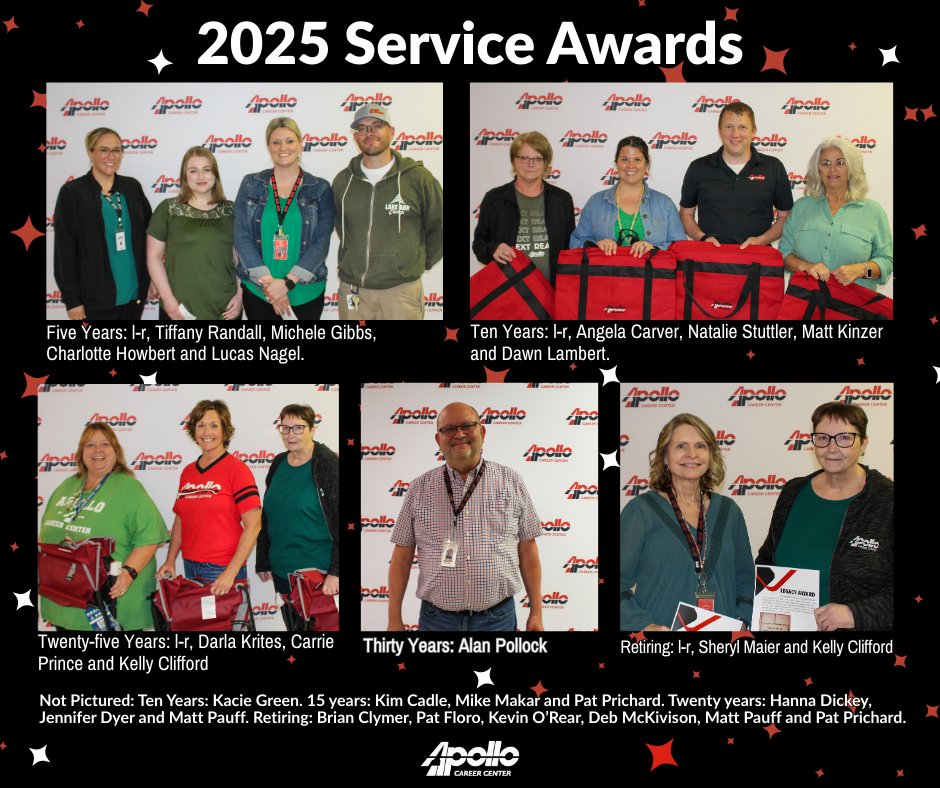Congratulations to our dedicated educators and staff for their achievements. Thank you for your years of service and the lasting impact you’ve made on the education of our students.