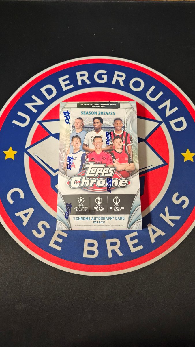 📢 GIVEAWAY TIME! 📢

NEW RELEASE 24-25 Topps Chrome UEFA Club Competitions Hobby Box!

All you have to do is:
LIKE ✅
REPOST ✅
FOLLOW 
<a href="/UndergroundBrks/">Underground Case Breaks</a>
 ✅

Winner Selected 5/17

We will have the winner DM shipping information! No response = Forfeit.

Beware of fake accounts!