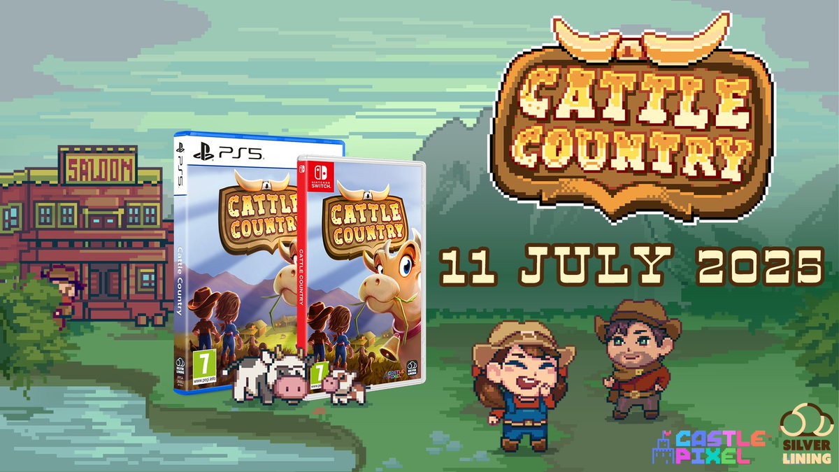 Playtonic (@playtonicgames) on Twitter photo Get your hands on a physical copy of Cattle Country from our pals at <a href="/silverliningint/">Silver Lining Int π¦ SOTN2 OUT NOW!</a>! π€
Coming July 11th!
silverliningint.com/games/cattle-cβ¦ Get your hands on a physical copy of Cattle Country from our pals at <a href="/silverliningint/">Silver Lining Int π¦ SOTN2 OUT NOW!</a>! π€
Coming July 11th!
silverliningint.com/games/cattle-cβ¦