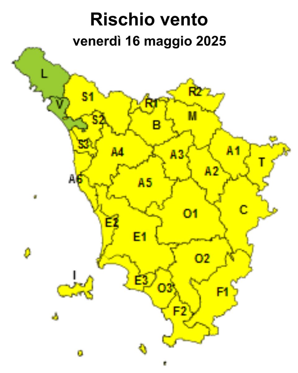Rischio vento
🟡Allerta gialla per venerdì 16 maggio 2025
👉 comune.pienza.si.it