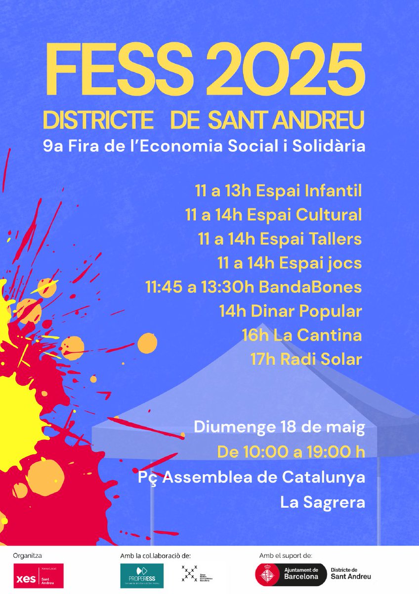 Aquest diumenge a #LaSagrera organitzat <a href="/XES_SantAndreu/">XES Sant Andreu</a> <a href="/properess/">Comunalitat ProperESS</a>