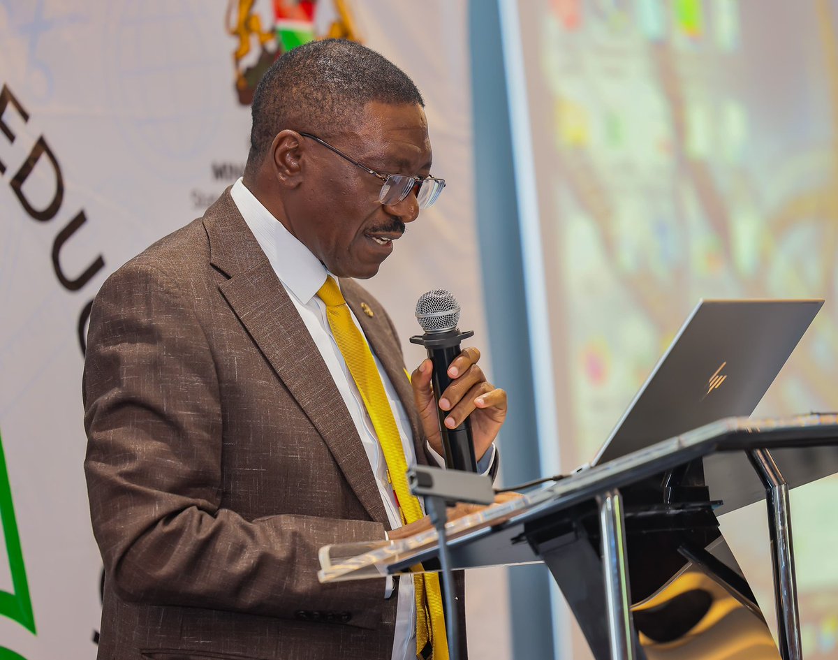 EduMinKenya's tweet photo. ICT PS Eng. John Tanui, whose department will support the system via Konza Technopolis, and teachers’ union leaders including KNUT Secretary General Collins Oyuu were also present at the event, signaling broad stakeholder backing for the initiative #ElimuThabiti #KEMIS https://t.co/wWGtOR0McL