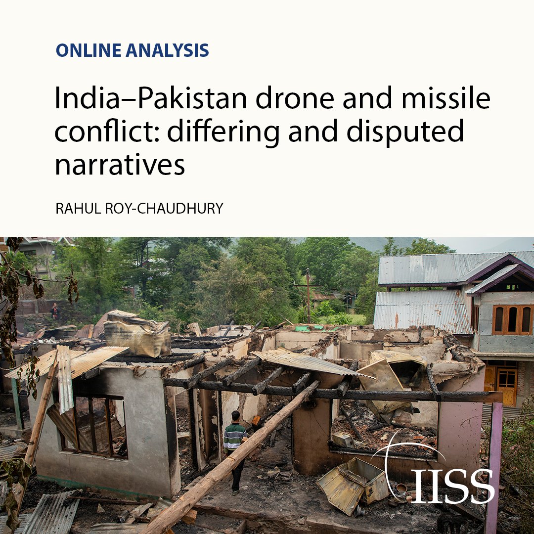 The recent four-day conflict between India and Pakistan was the greatest military escalation between the two states in decades. 

Read the latest IISS analysis by Rahul Roy-Chaudhury: 

➡ go.iiss.org/4mAg6iz