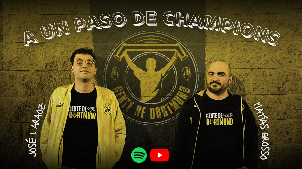 🚨 YA SALIÓ EL NUEVO EPISODIO DE GENTE DE DORTMUND 🚨

🎙️ Estamos a un paso de Champions, pero hay mucho que decir y no olvidar, además de repasar el mercado.

🔴 youtu.be/RJsNpYH6J_Y
🟢 spoti.fi/3GUFpeG