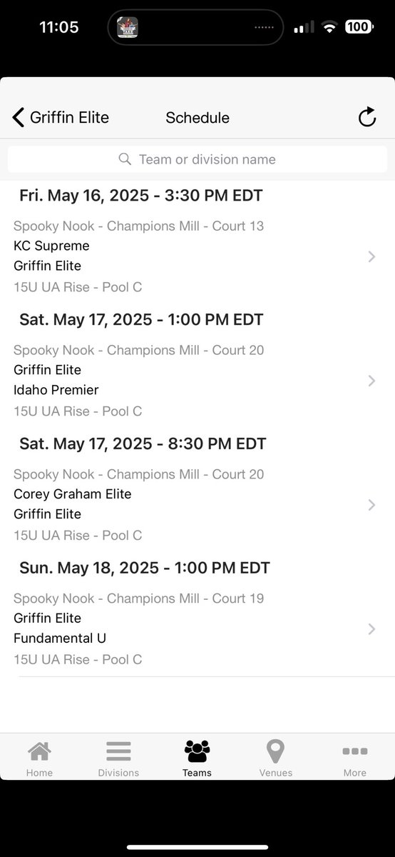 Griffin Elite AAU (@griffineliteaau) on Twitter photo 15u Roster and schedule for <a href="/RiseCircuit/">UA Rise Circuit</a> this weekend in Hamilton, OH
0 <a href="/CaylebRice/">Cayleb Rice</a>
1 <a href="/Mac_Aaron_/">Mac Aaron</a>
3 <a href="/reddachosenone/">kamarion Roberts</a>
4 <a href="/2joshbowman/">Josh Bowman</a>
10 <a href="/TysonDuke10/">Tyson Duke</a>
14 <a href="/Joshjr_1313/">Josh Cochran</a>
15 <a href="/Robertson_Ky32/">Kyran Robertson</a>
🔴⚪️⚫️ 15u Roster and schedule for <a href="/RiseCircuit/">UA Rise Circuit</a> this weekend in Hamilton, OH
0 <a href="/CaylebRice/">Cayleb Rice</a>
1 <a href="/Mac_Aaron_/">Mac Aaron</a>
3 <a href="/reddachosenone/">kamarion Roberts</a>
4 <a href="/2joshbowman/">Josh Bowman</a>
10 <a href="/TysonDuke10/">Tyson Duke</a>
14 <a href="/Joshjr_1313/">Josh Cochran</a>
15 <a href="/Robertson_Ky32/">Kyran Robertson</a>
🔴⚪️⚫️