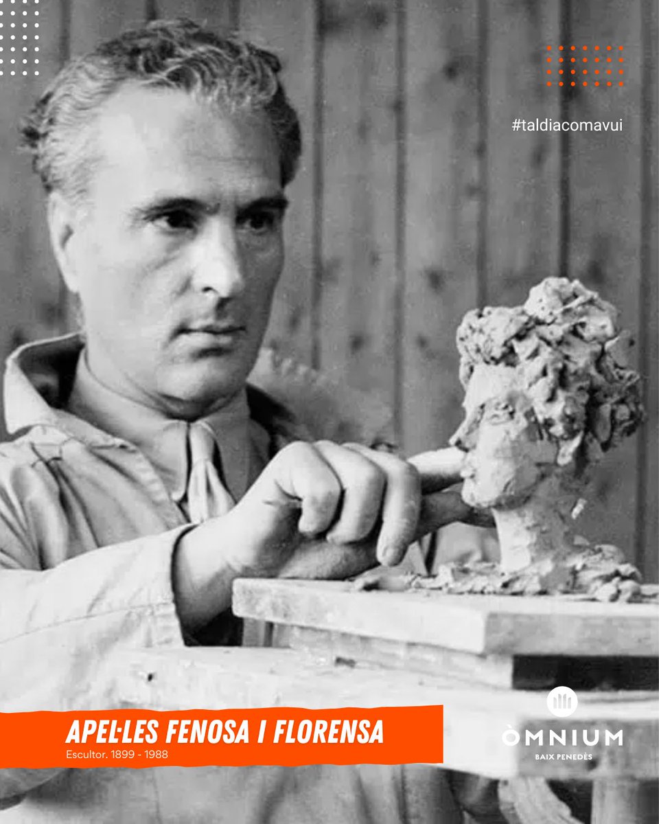 #TalDiaComAvui de fa 126 anys va néixer Apel·les Fenosa i Florensa, uns dels escultors catalans més destacats del s. XX i amb un estret vincle amb la vila del Vendrell, on tenia la casa taller estiuenca, coneguda com a Casa del Pardo i actual seu de la Fundació i <a href="/museufenosa/">Museu Apel·les Fenosa</a>.