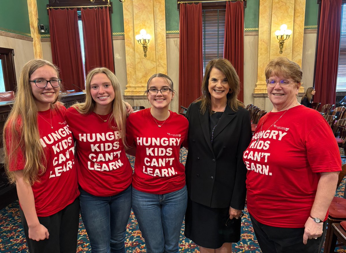 Hunger-Free Schools Ohio (@hungerfreeoh) on Twitter photo Thank you to Shawnee H.S. Lima student leaders Michayla Browning, Georgianna Damschroder & Madison Whetstone. They joined forces at the #Ohio Statehouse with our Director Lisa Quigley of <a href="/TuskPhil/">Tusk Philanthropies</a> and Connie Miley of <a href="/The_OASL/">Ohio Association of Student Leaders</a> with a simple message: Hungry kids can’t learn! Thank you to Shawnee H.S. Lima student leaders Michayla Browning, Georgianna Damschroder & Madison Whetstone. They joined forces at the #Ohio Statehouse with our Director Lisa Quigley of <a href="/TuskPhil/">Tusk Philanthropies</a> and Connie Miley of <a href="/The_OASL/">Ohio Association of Student Leaders</a> with a simple message: Hungry kids can’t learn!