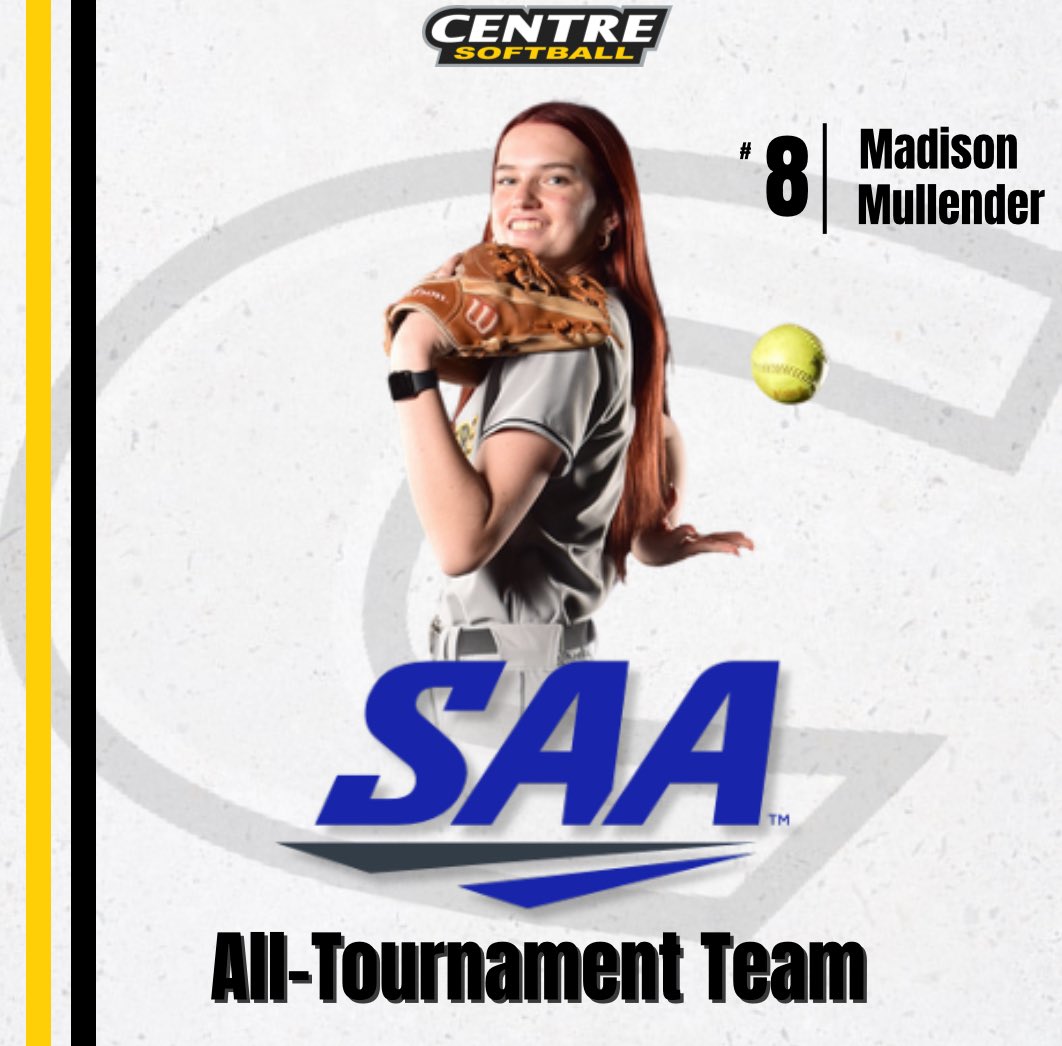Congratulations to freshman pitcher, Madison Mullender, for making the SAA All-Tournament Team! #RISEUP