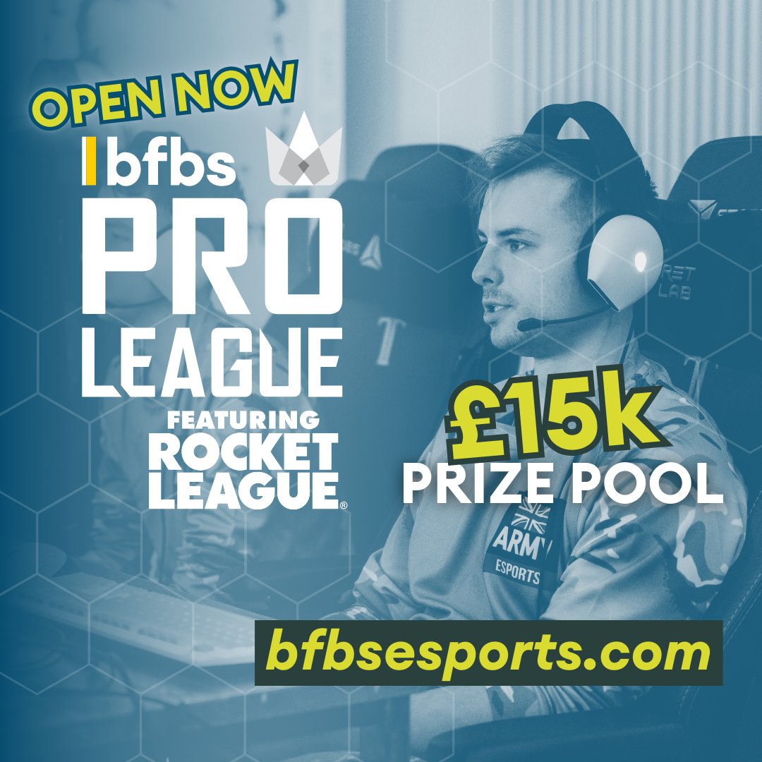 Rocket League players, you’re on! 🔥

🎮 Open to players aged 13+, from casuals to seasoned pros.
🪖 Serving, veteran, civilian, or cadet.
🏆 £15,000 in prizes.

Sign up 👉 brnw.ch/21wSG4X