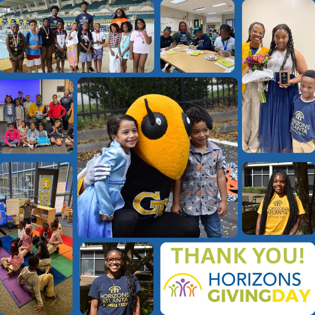 Thank you for showing up for our scholars! 💛 
Your support on Horizons Giving Day is helping kids grow, dream, and thrive.

🎯 Missed it? You can still give through May 31! 
🔗 tinyurl.com/HGTgiving25