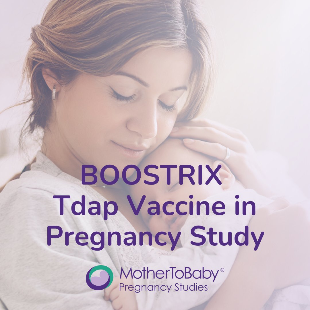 MotherToBaby is currently enrolling pregnant people in an observational study looking at the BOOSTRIX Tdap vaccine. All studies are conducted through phone interviews—no changes to normal treatment or travel required. ➡️ MotherToBaby.org/Studies