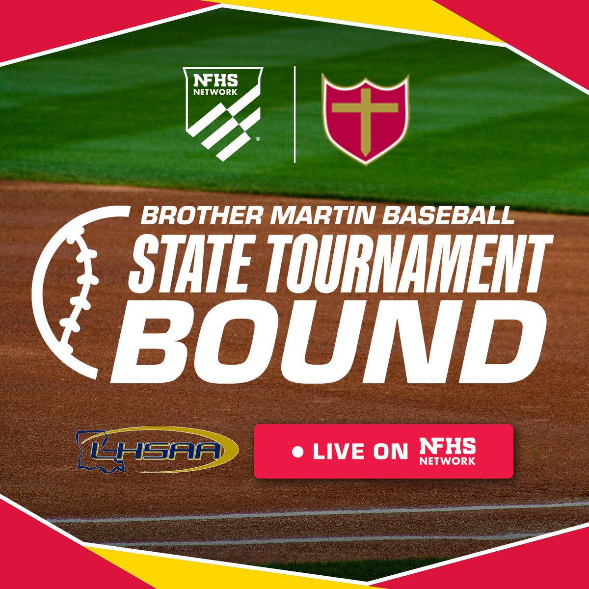 NFHS Network (@nfhsnetwork) on Twitter photo <a href="/bmartinbaseball/">Brother Martin Baseball</a> State Championship bound! Let’s go, Brother Martin! 🏆
Stream every pitch live on the NFHS Network here: bit.ly/4jTH6rh 📺 <a href="/bmartinbaseball/">Brother Martin Baseball</a> State Championship bound! Let’s go, Brother Martin! 🏆
Stream every pitch live on the NFHS Network here: bit.ly/4jTH6rh 📺