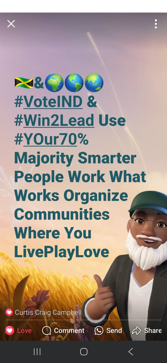 CurtisCraigCamp's tweet image. 🇯🇲NonVoters Are #TrillionsStrong!

But presently, mentally too narrow minded to see that they’re handing Power Over Them and keeping their troubles in place all by themselves.

Family &amp;amp; Friends please, understand WeAreAll #PowerfulPeople.

Let&apos;s #FixItAll Using things we prefer!