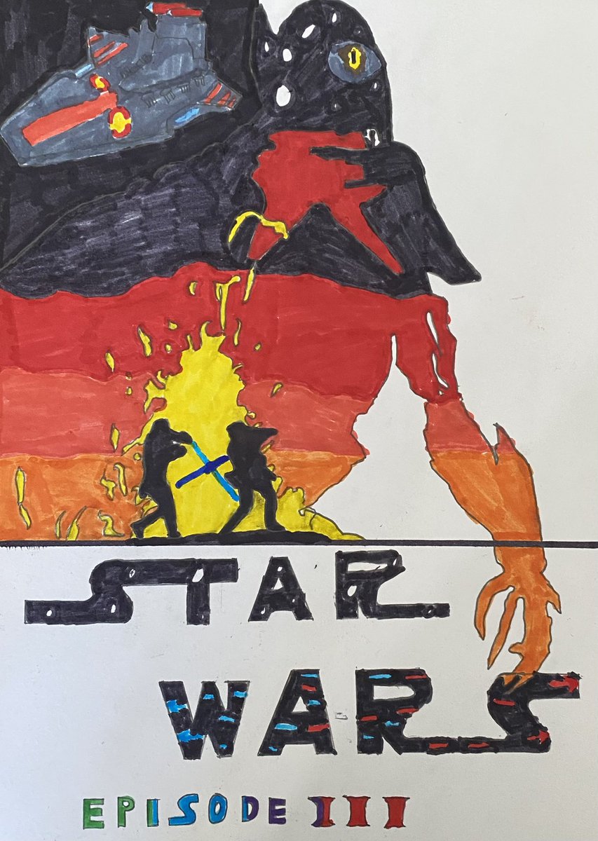 Miss. Alexander 🎨 (@miss_a_rt) on Twitter photo Work of the Week goes to Lucas in S2 for this amazing Star Wars Movie poster!
S2 have been learning about visual communication design with our favourite movies and tv shows.
The detail he has put into this piece is incredible.
<a href="/St_Rochs/">St Roch's Secondary</a> <a href="/stroch_exp_arts/">St Roch’s Expressive Arts</a>
Well done Lucas ⭐️ Work of the Week goes to Lucas in S2 for this amazing Star Wars Movie poster!
S2 have been learning about visual communication design with our favourite movies and tv shows.
The detail he has put into this piece is incredible.
<a href="/St_Rochs/">St Roch's Secondary</a> <a href="/stroch_exp_arts/">St Roch’s Expressive Arts</a>
Well done Lucas ⭐️