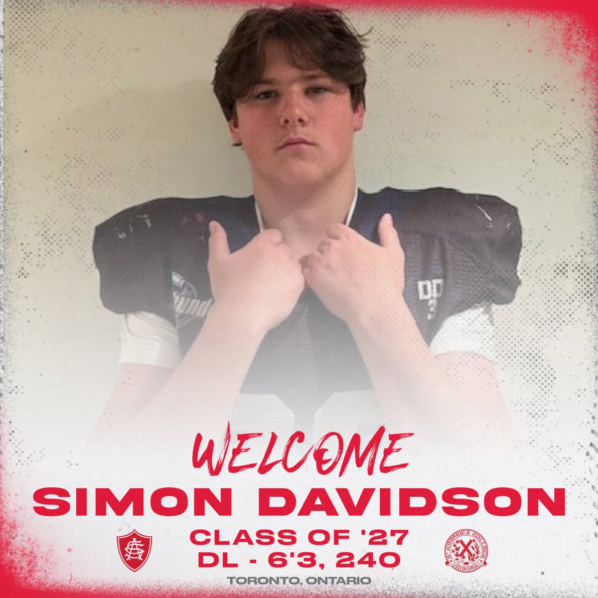 We are excited to welcome 6’3, 240 lbs DL Simon Davidson to the SAC Football Family!  Let’s work! ❌
#TEAM126 
#bilaidir