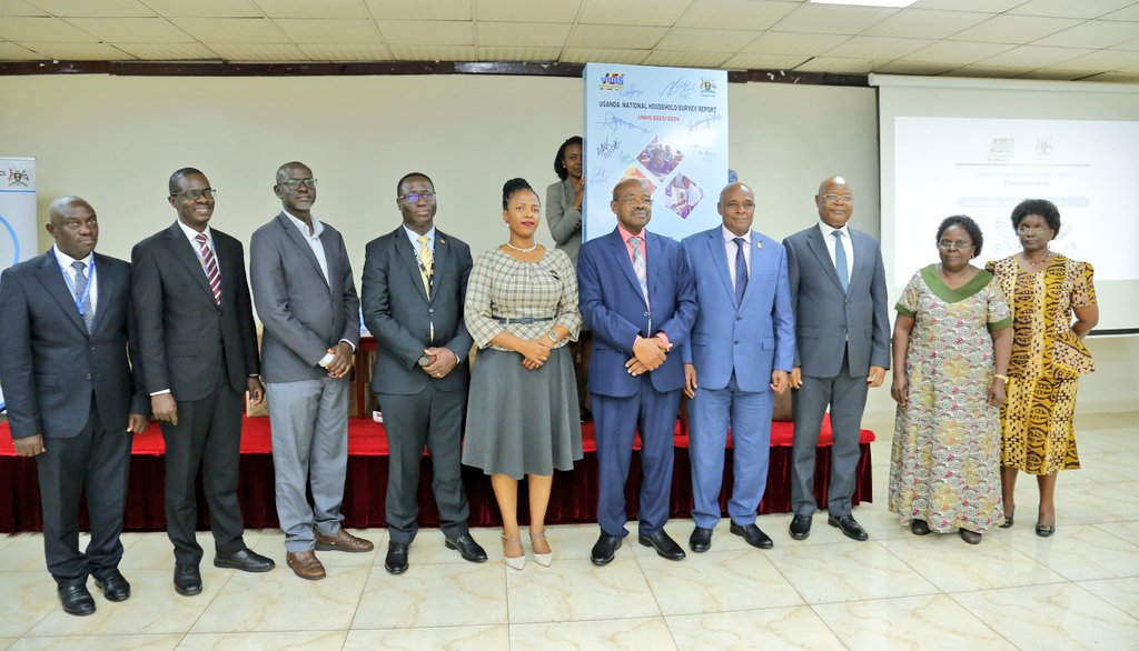 Ministry of Finance (@mofpedu) on Twitter photo POVERTY HAS REDUCED-UGANDA NATIONAL HOUSEHOLD SURVEY 2023/24 REPORT:
State Minister for Planning <a href="/AmosLugoloobi/">Amos Lugoloobi</a> earlier today officiated at launch of the Uganda National Household Survey 2023/24 Report prepared by Uganda Bureau of Statistics (UBOS) at hotel Africana in Kampala. POVERTY HAS REDUCED-UGANDA NATIONAL HOUSEHOLD SURVEY 2023/24 REPORT:
State Minister for Planning <a href="/AmosLugoloobi/">Amos Lugoloobi</a> earlier today officiated at launch of the Uganda National Household Survey 2023/24 Report prepared by Uganda Bureau of Statistics (UBOS) at hotel Africana in Kampala.