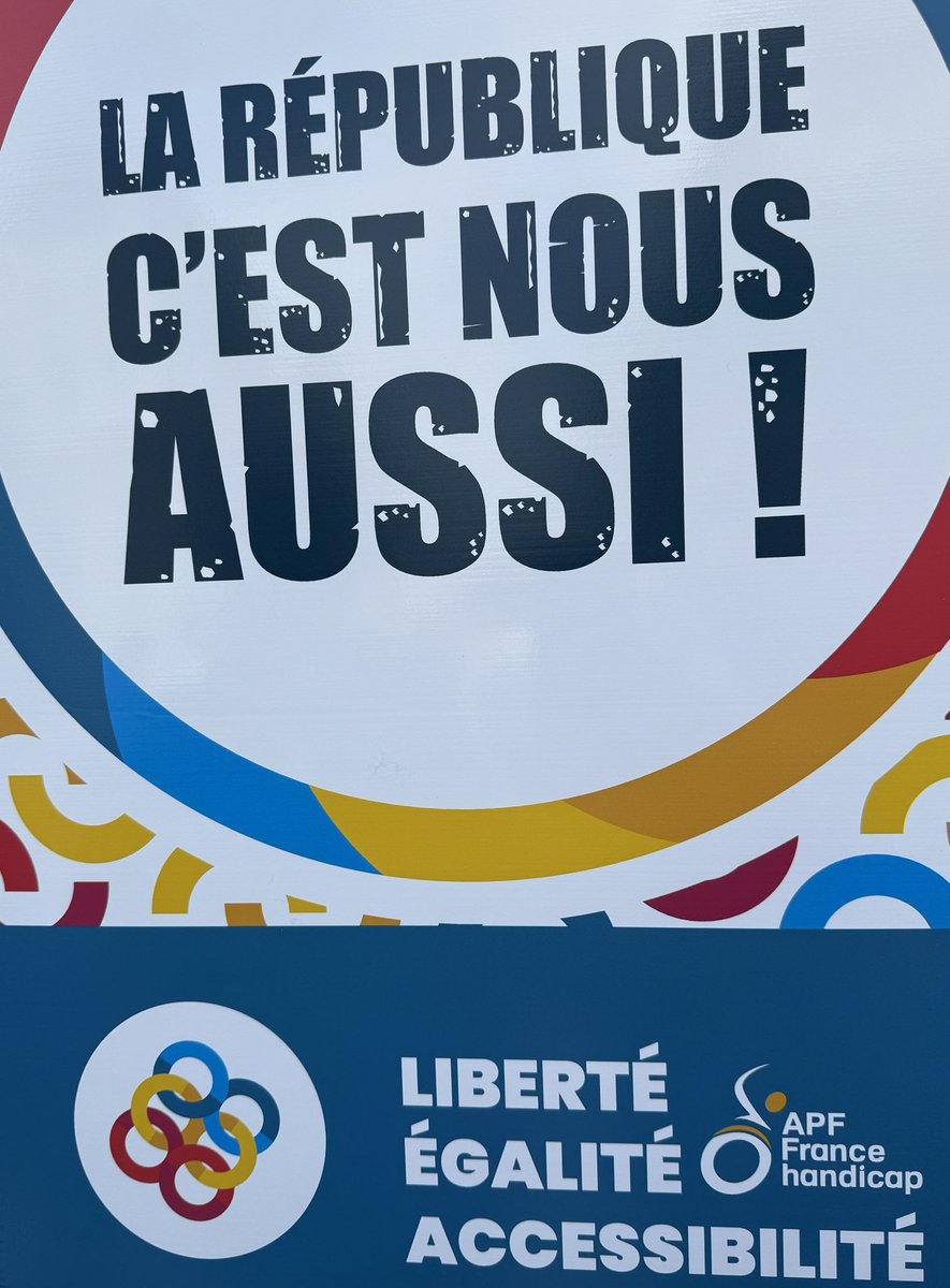 Liberté Égalité Accessibilité ! Bravo à l’<a href="/apfhandicap/">APF France handicap</a> pour ce beau et revendicatif rassemblement place de la #République à #Paris ! #Handicap #Inclusion #AccessibilityForAll #AccessibiliteUniverselle <a href="/PierreMoze/">MOZE Pierre</a> <a href="/PascaleRibes1/">Pascale Ribes</a> <a href="/MdpMouvement/">Mouvement des Progressistes</a>