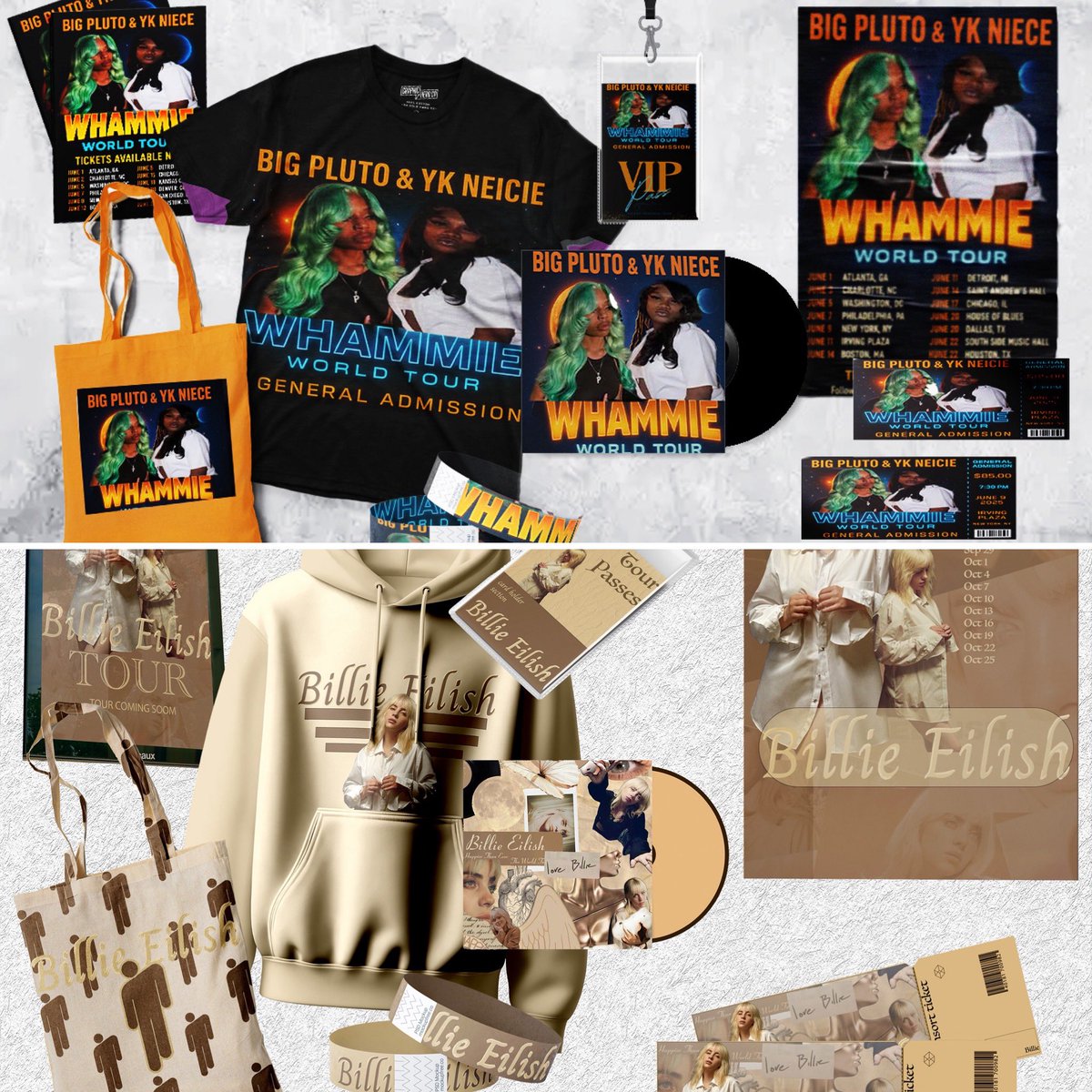 CH_DesignHouse's tweet image. Our Graphic Design 1 sophomores just wrapped up their final project—designing a full marketing campaign for a band tour! From posters to merch, they brought big creativity and serious skills to the table. #studentdesign #graphicdesign #CTE