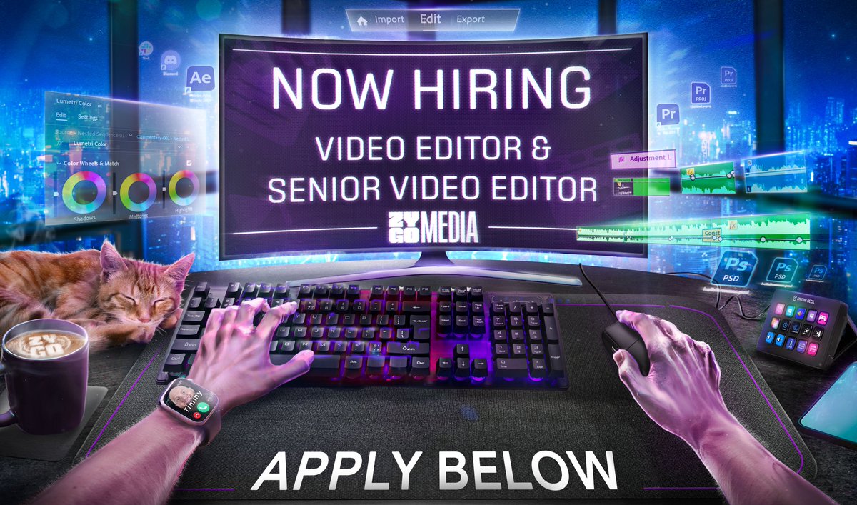 📢 We’re hiring! 📢
 Zygomedia is looking for a Video Editor and Senior Video Editor to join our growing team. If you’re passionate about creating top-tier content and ready to level up your career, we want to hear from you!
📩Apply now: jobs.zygomedia.com