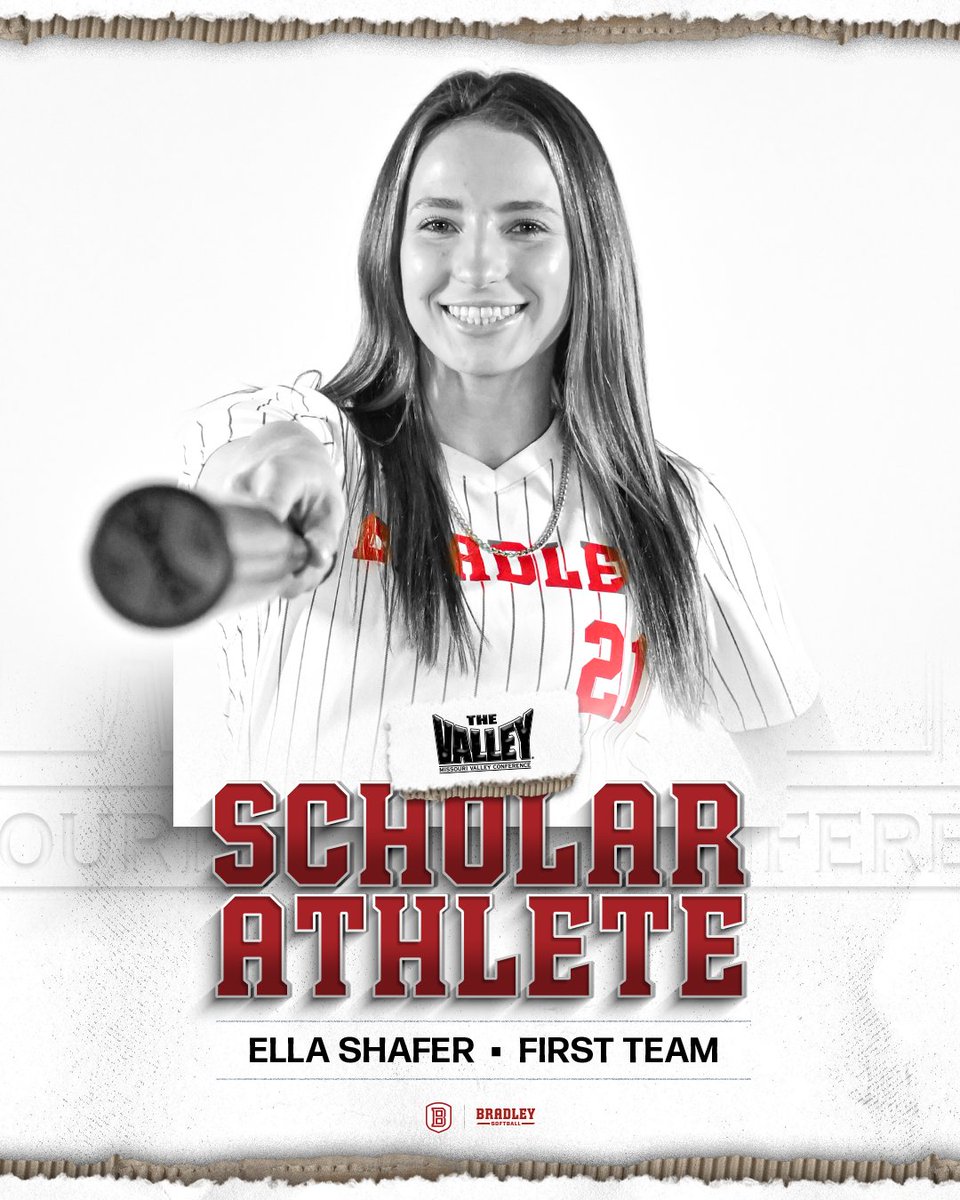 𝗦𝗧𝗨𝗗𝗘𝗡𝗧𝗦 𝗙𝗜𝗥𝗦𝗧 📚 

Congrats to Ella Shafer on earning MVC Scholar Athlete First Team!