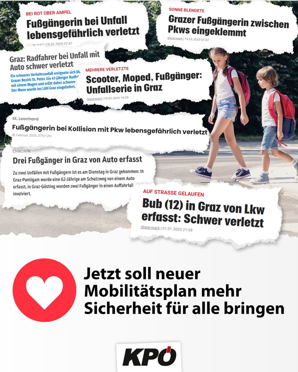 Verkehrssicherheit, Öffi-Ausbau und Förderung der aktiven Mobilität – das sind die Eckpunkte des Mobilitätsplans 2040.
Er wurde heute mit den Stimmen von KPÖ, Grünen, SPÖ und Neos beschlossen.

Infos: graz.at/mp2040

#Graz #GRGraz #Verkehrswende