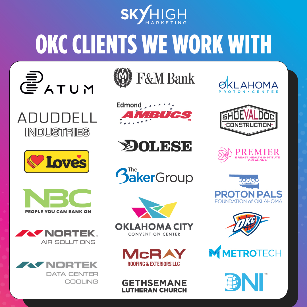 We love our Oklahoma clients!💙
#skyhighmarketing #weloveourclients