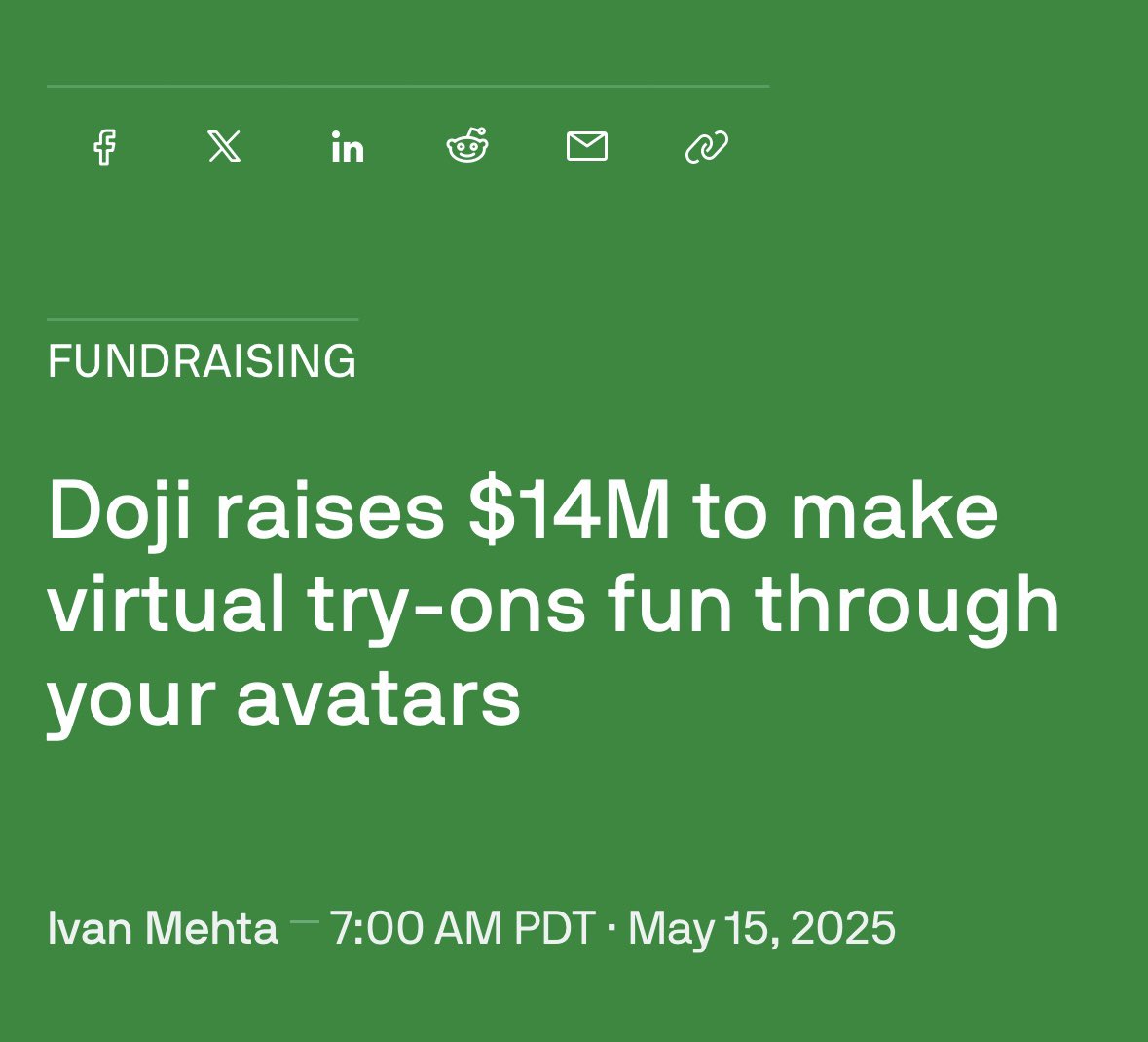 doriandargan's tweet image. I’m thrilled to announce @doji_com’s $14M Seed led by Thrive, with continued participation from 776 and an incredible group of angels.
