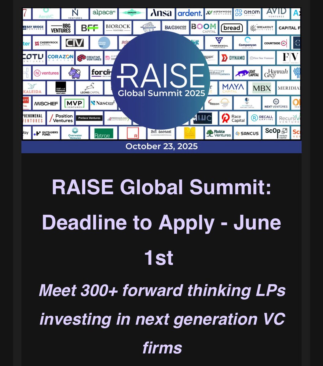 ATTN: Emerging VCs 💵