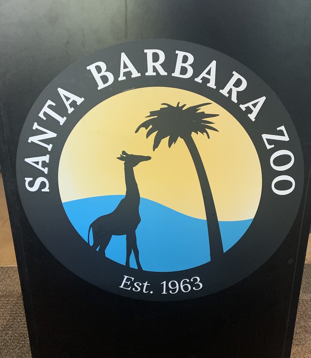 At the Santa Barbara Zoo today for the annual Channel Islands Fox Meeting. We’ll be going over how those little buggers are doing on all the islands. 
(Strictly coincidence that the Zoo logo is a giraffe. :) )