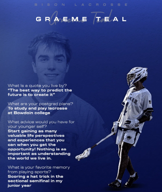 2025 Senior Long stick midfielder - Graeme Teal