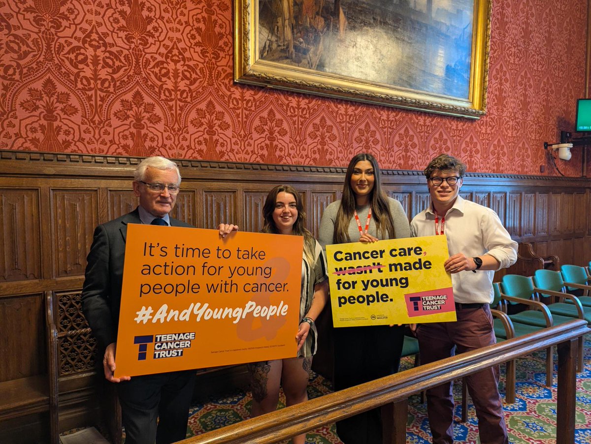 Teenage Cancer Trust (@teenagecancer) on Twitter photo Yesterday was a powerful day.
Young people, MPs and our founders joined us at Westminster as we handed the Department of Health and Social Care (<a href="/DHSCgovuk/">Department of Health and Social Care</a>) our open letter calling for young people’s voices to be included in the National Cancer Plan. Yesterday was a powerful day.
Young people, MPs and our founders joined us at Westminster as we handed the Department of Health and Social Care (<a href="/DHSCgovuk/">Department of Health and Social Care</a>) our open letter calling for young people’s voices to be included in the National Cancer Plan.