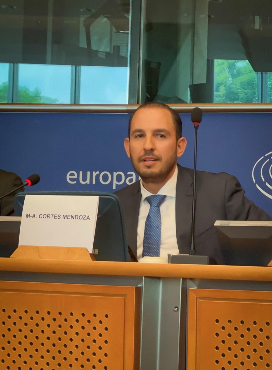 🇲🇽🇪🇺En la XXXI Reunión de la CPM México - Unión Europea, expresé que enfrentamos muchos retos en común, como la imposición de aranceles, el cambio climático y el debilitamiento multilateral, entre otros. 

En este acuerdo es importante que se respete la “cláusula democrática”,