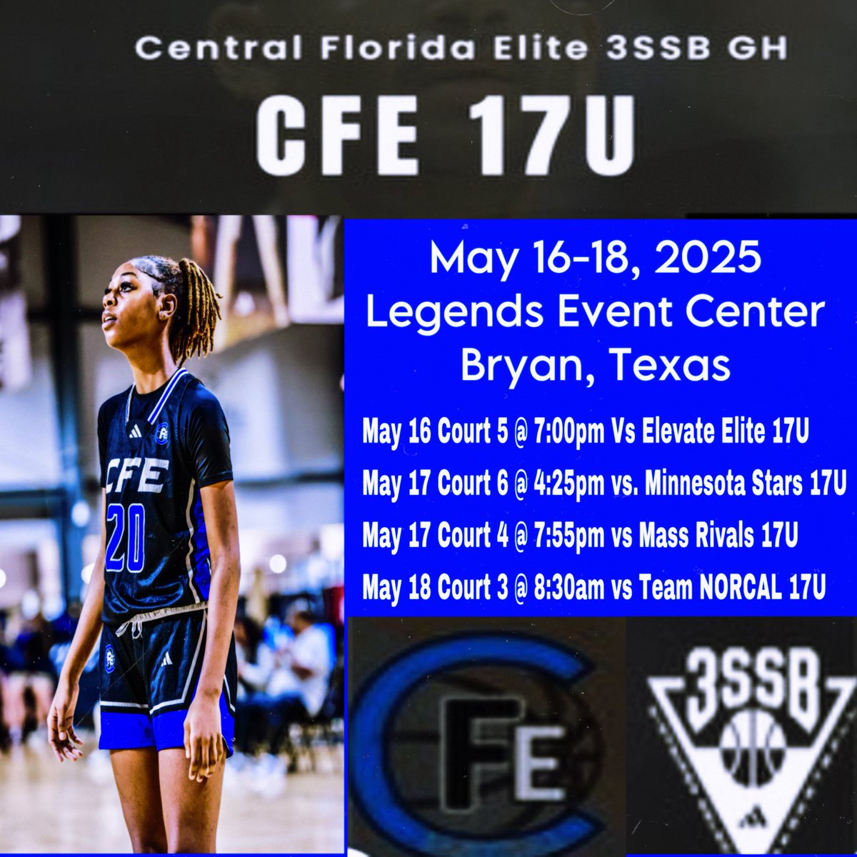 Dominique Boone (@amariboone15) on Twitter photo Coaches we will see you soon in Bryan, Texas!!!
<a href="/3SSBGCircuit/">3Stripes Select Basketball Girls Circuit</a> <a href="/CFE_BASKETBALL/">CentralFloridaElite</a> <a href="/tampacathhoops/">TC Hoops</a> Coaches we will see you soon in Bryan, Texas!!!
<a href="/3SSBGCircuit/">3Stripes Select Basketball Girls Circuit</a> <a href="/CFE_BASKETBALL/">CentralFloridaElite</a> <a href="/tampacathhoops/">TC Hoops</a>