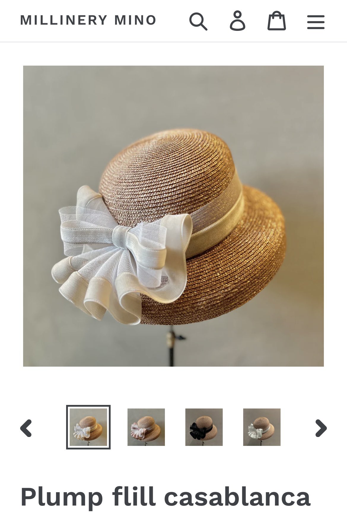 【35％OFF】 millinery mino(ミリナリーミノ) X / (@millinery_mino) 帽子