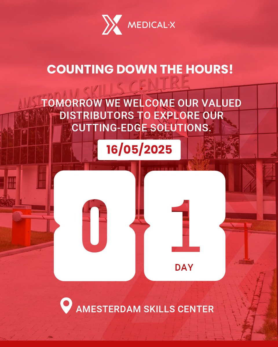 📣 Medical-X Distributors Day is Tomorrow!
We’re getting ready for an exciting day at the Amsterdam Skills Centre, where our partners will experience live product demonstrations, explore our latest simulation innovations
Stay tuned for updates from the event!
#MedicalInnovation